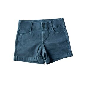 Apt-9 Women’s Casual Mid-Rise Black Denim Shorts. Size 8
